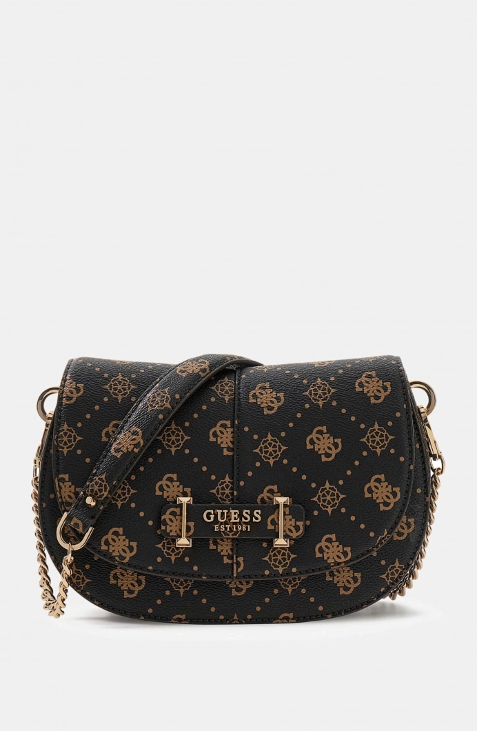 Guess Carrie Logolu Kapaklı Kadın Kahverengi Omuz Çantası HWGP9898200-ESL