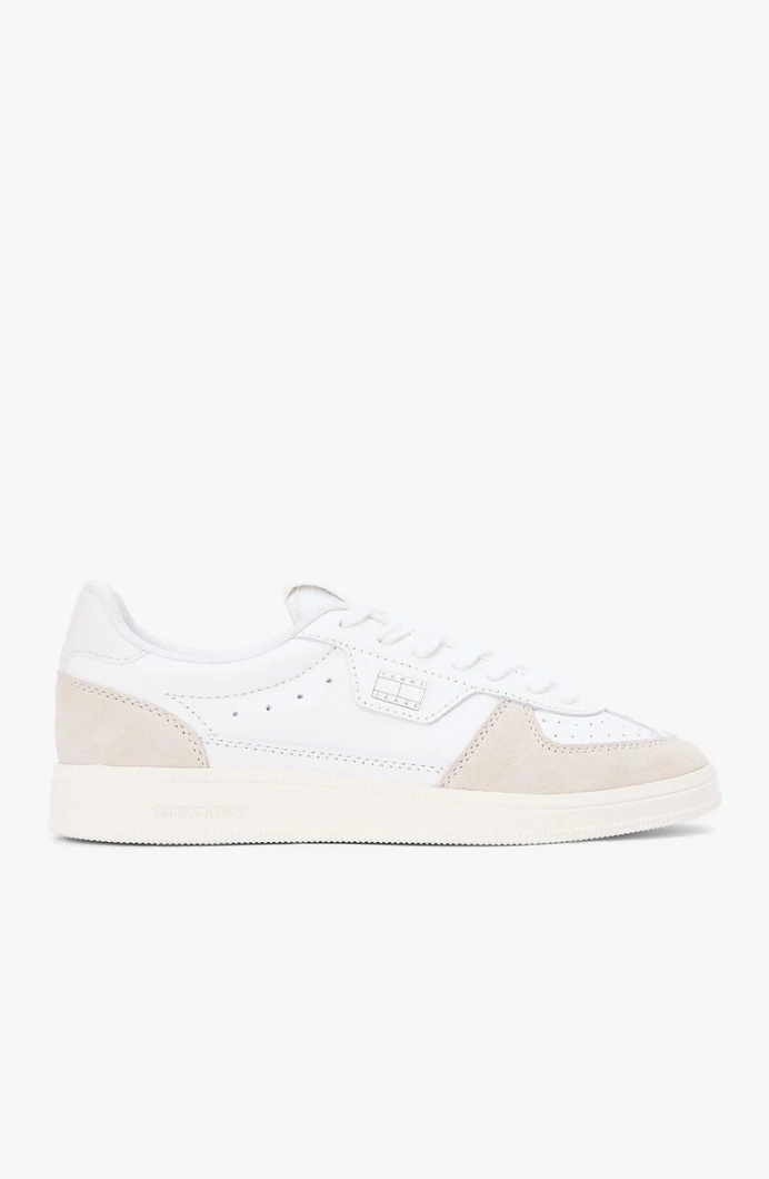 Tommy Hilfiger The Greenwich Edge Deri Kadın Beyaz Sneaker EN0EN0298801V