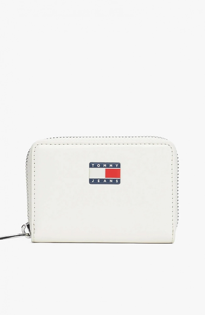 Tommy Hilfiger TJW Must Küçük Fermuarlı Kadın Beyaz Cüzdan AW0AW18089YBI