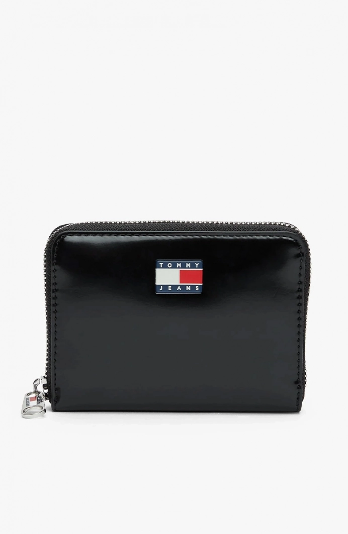 Tommy Hilfiger TJW Must Orta Boy Fermuarlı Kadın Siyah Cüzdan AW0AW18090BDS