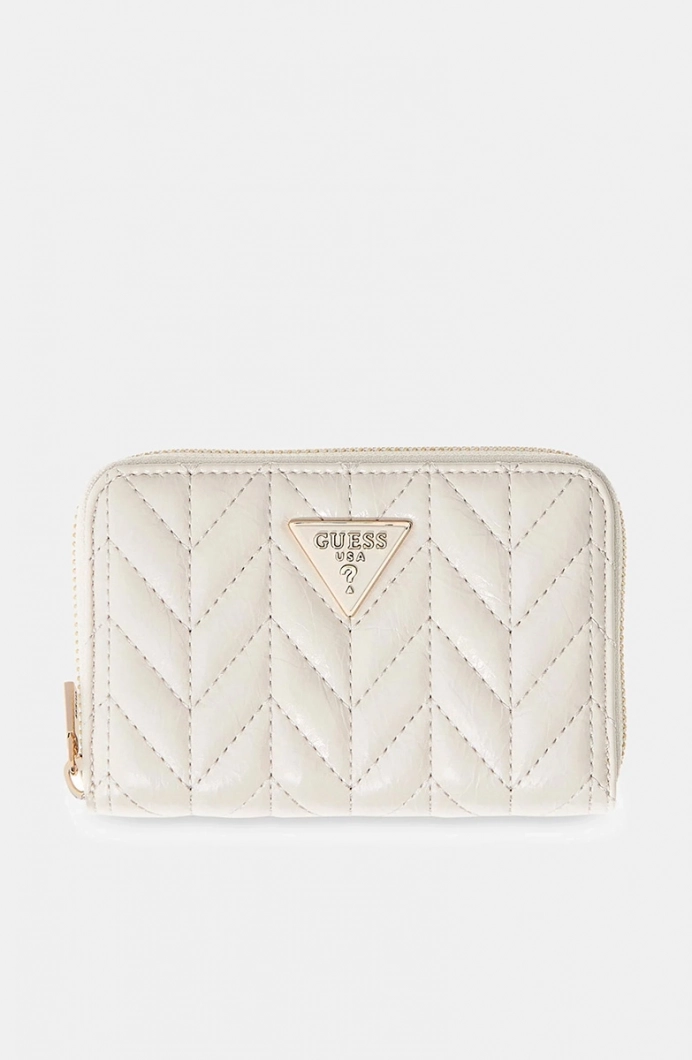 Guess Cheryl Orta Boy Fermuarlı Kadın Krem Cüzdan SWTQ9720140-STO