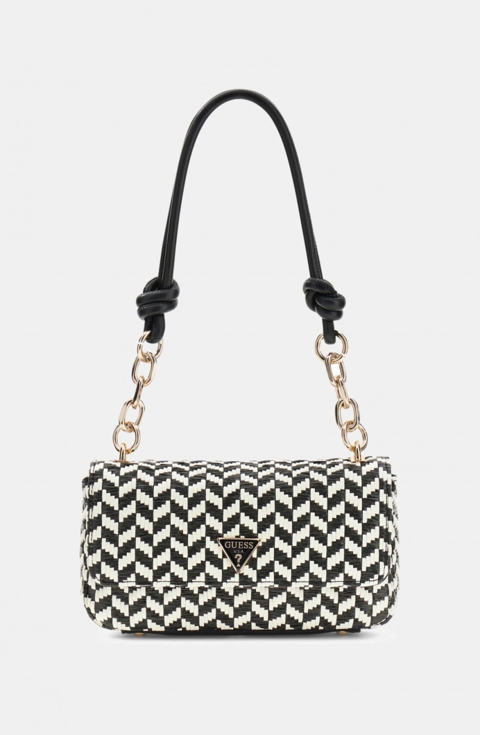 Guess Tessi Kapaklı Kadın Siyah Omuz Çantası HWWG7691190-BML