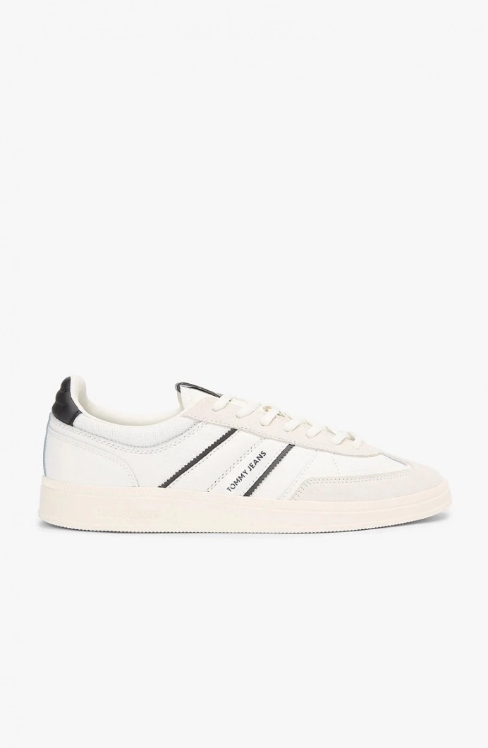 Tommy Hilfiger The Greenwich Edge Karışık Dokulu Erkek Beyaz Sneaker EM0EM016720K9