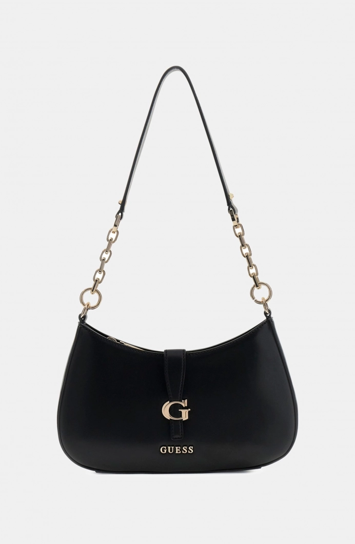 Guess Carrie Üstten Fermuarlı Kadın Siyah Omuz Çantası HWVG9896180-BLA