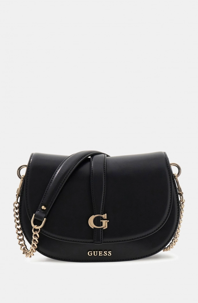 Guess Carrie Kapaklı Kadın Siyah Çapraz Çanta HWVG9896200-BLA