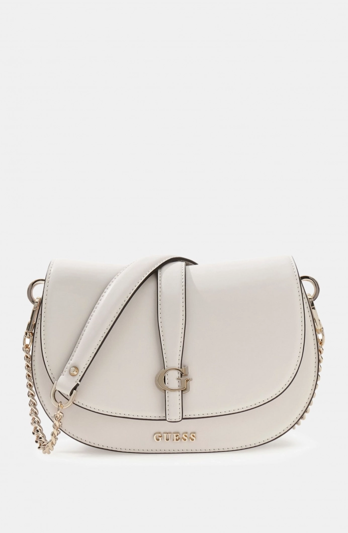 Guess Carrie Kapaklı Kadın Krem Çapraz Çanta  HWVG9896200-STO