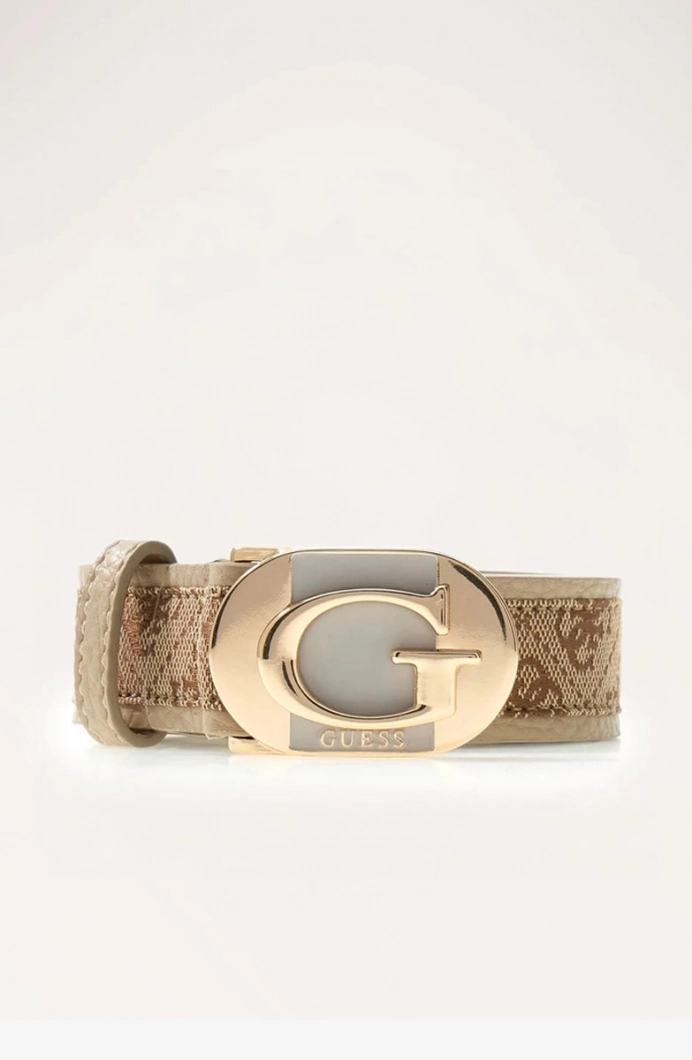 Guess Jessa Ayarlanamaz ve Tek Taraflı H30 Kadın Kahverengi Kemer BW9360P6230-LTL