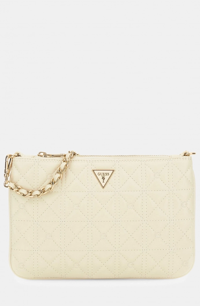 Guess Düz Tasarım Kadın Krem Clutch PW7568P6274-STO