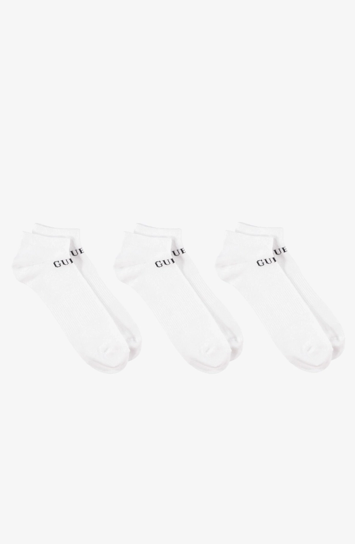 Guess 3lü Paket Erkek Beyaz Çorap U4YG50Z3F60-G011
