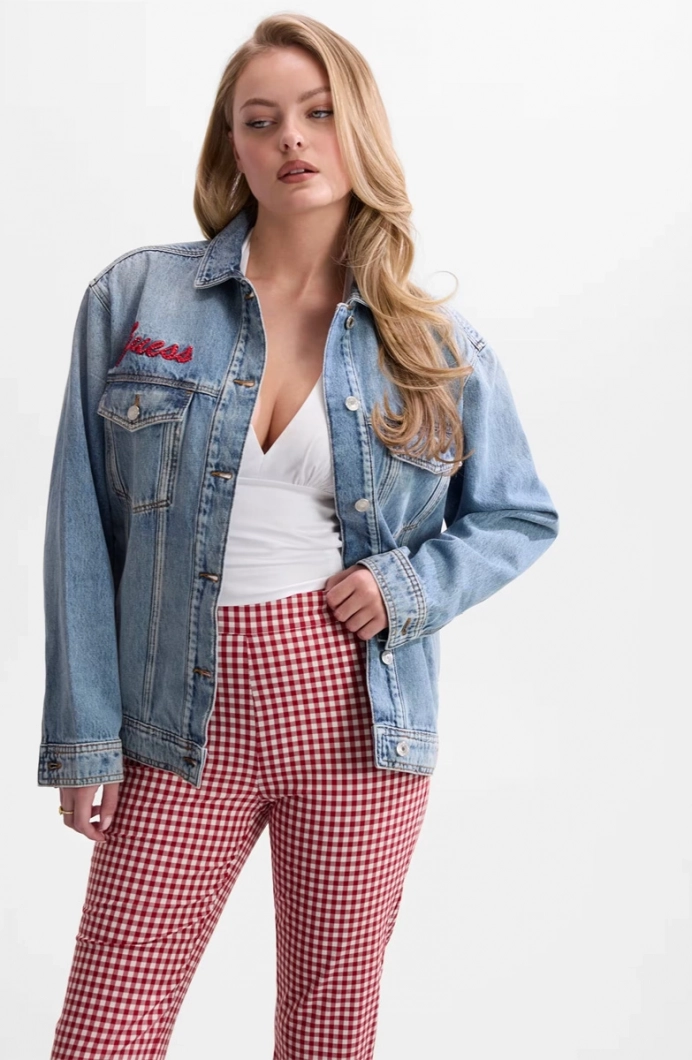 Guess Marilyn Monroe Koleksiyon Kadın Kot Ceket W6YN16D2314-4RM1