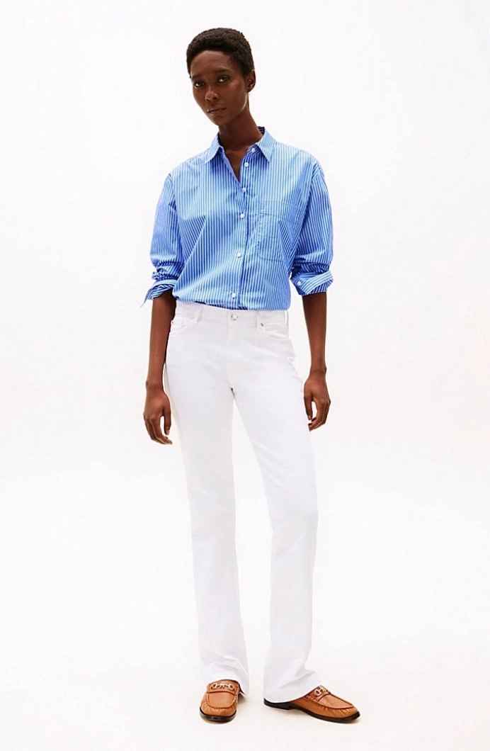 Tommy Hilfiger BOOTCUT RW WHITE Kadın  Pantolon WW0WW44362YCF