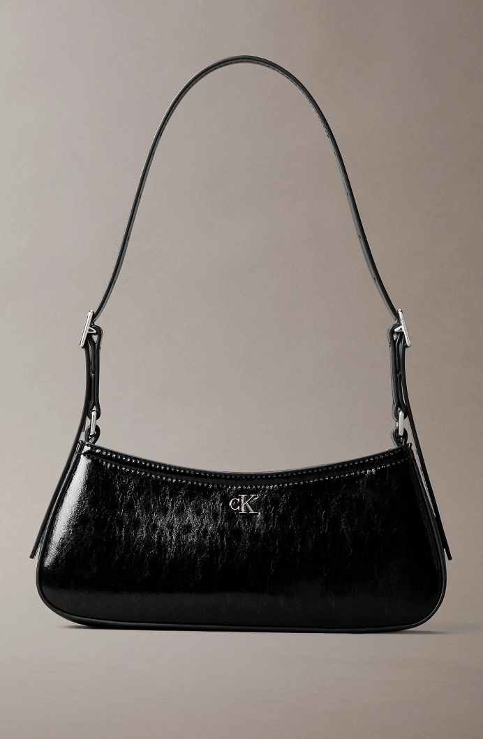 Calvin Klein CK Metalik Küçük Kadın Siyah Omuz Çanta LV04F3304G-UB1