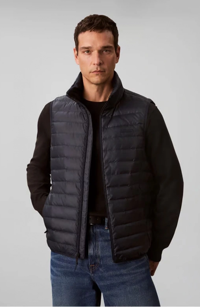 Calvin Klein Kolsuz Hafif Naylon Şişme Erkek Yelek LV04LC509G-CEF