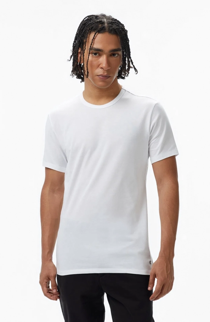 Calvin Klein S/S CREW NECK 3PK Erkek  Atlet LV00NB4185-100