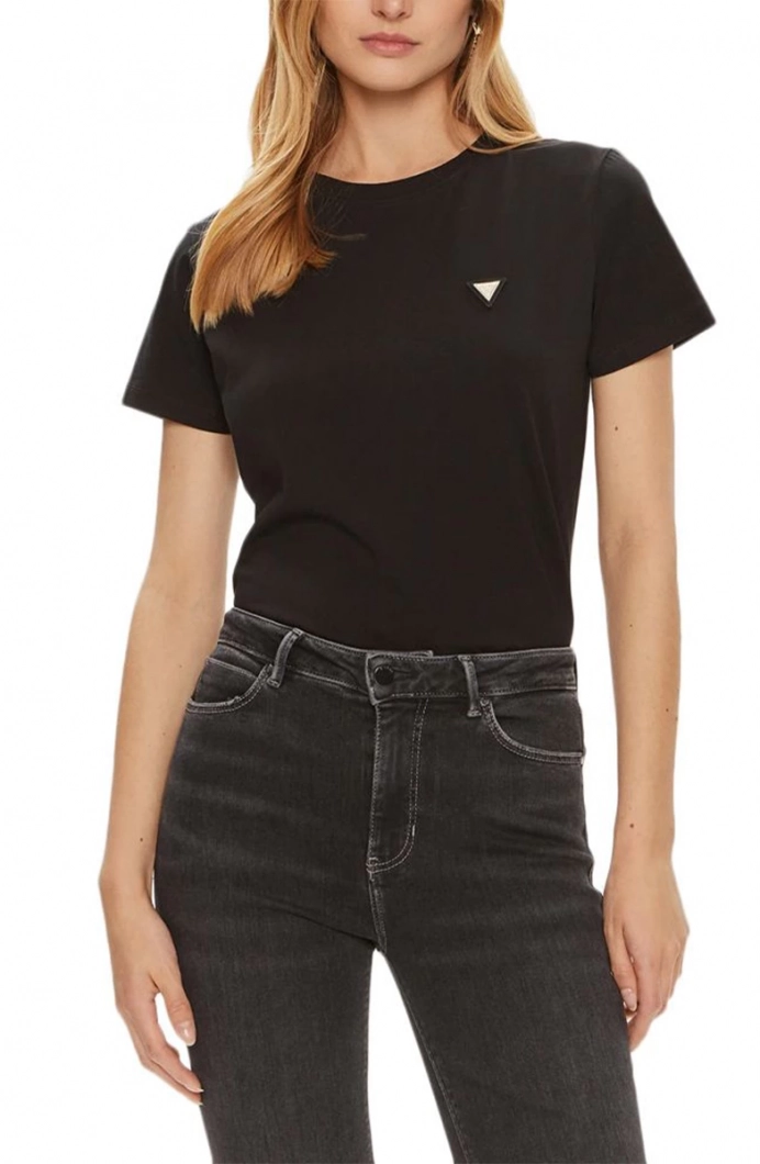 Guess Colette Kadın Siyah Aktif Oversize Fit T-Shirt V4YI09J1314-JBLK