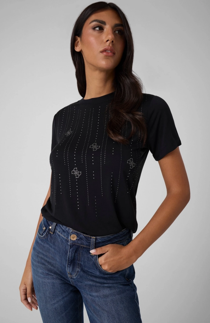 Diamond Kadın Modal Karışımlı Regular Fit T-Shirt
