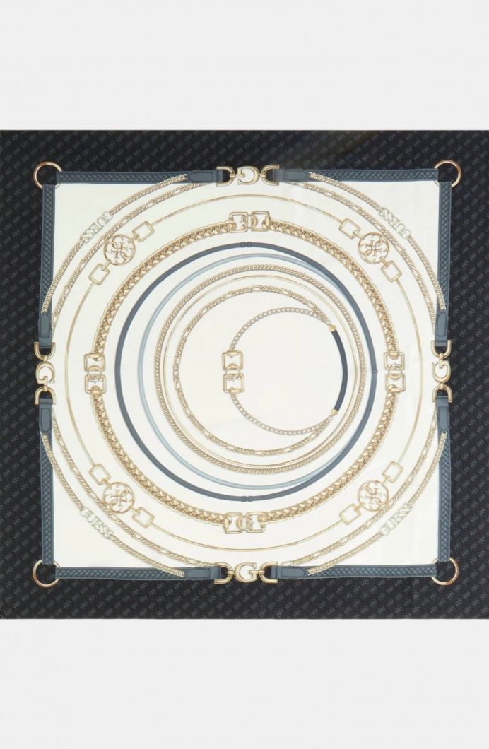 Guess 90x90 Kadın  Eşarp AW5458POL03-BLA