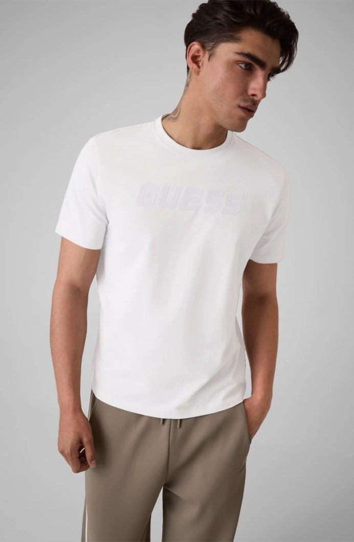 Guess Bruce Erkek Aktif Regular Fit T-Shirt