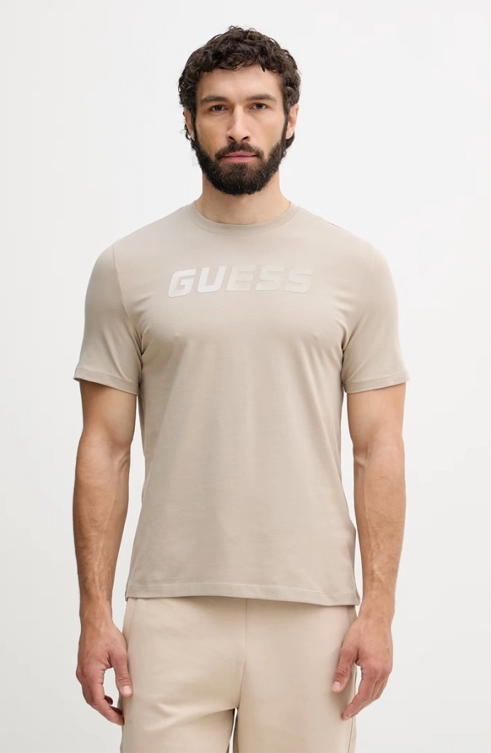 Guess Bruce Erkek Aktif Regular Fit T-Shirt