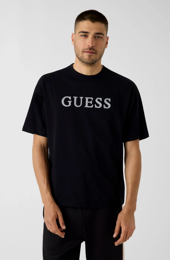Guess Chris Erkek Aktif Oversize Fit T-Shirt