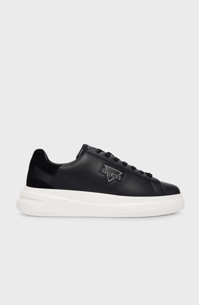 Guess Elban Erkek Siyah Deri Sneaker FMFBANLEL12-BLACK