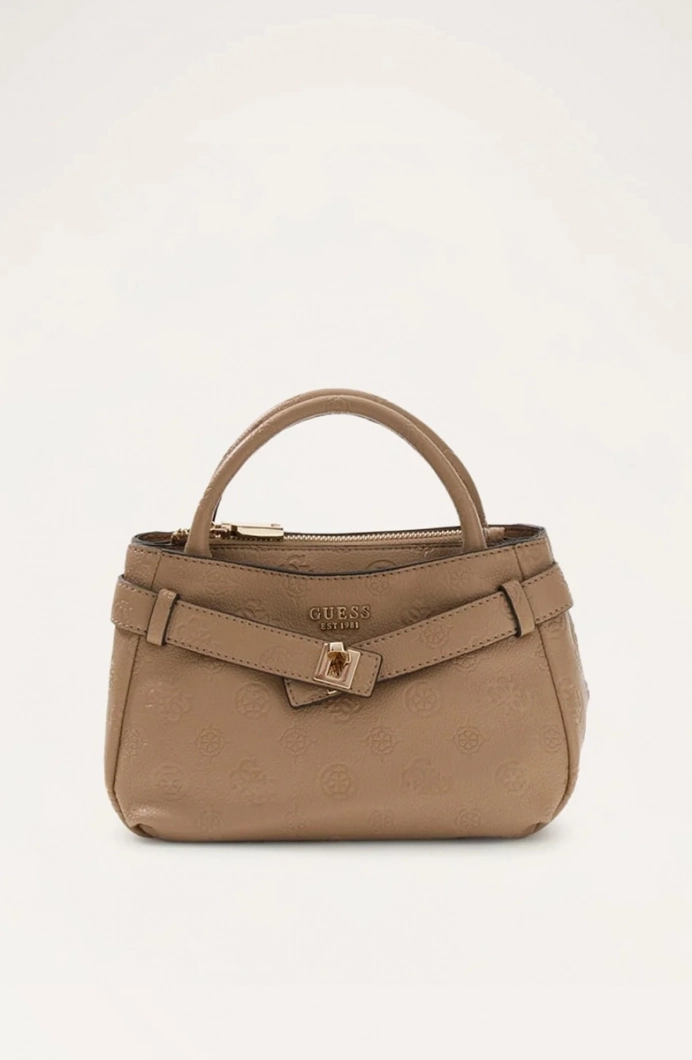 Guess Ella Logolu Küçük Kadın Bej El Çantası HWPD9746760-BIO