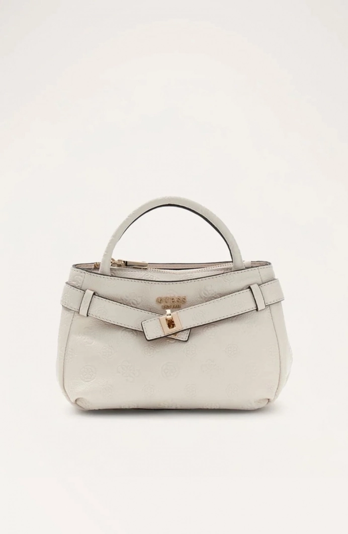 Guess Ella Logolu Küçük Kadın Ekru El Çantası HWPD9746760-STL
