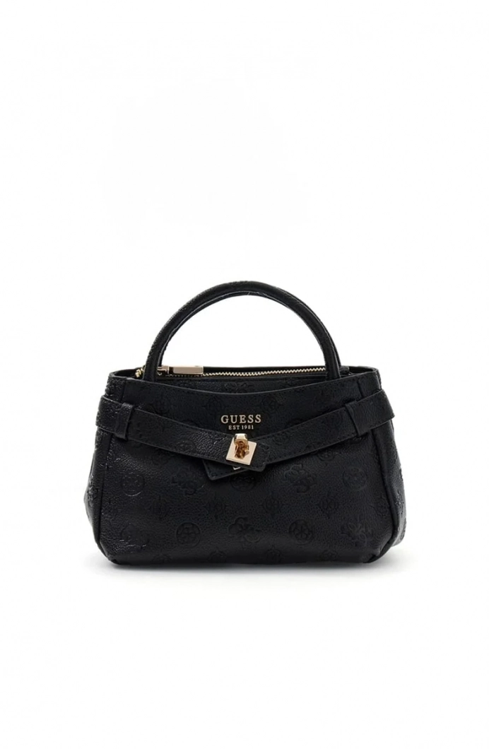 Guess Ella Logolu Küçük Kadın Siyah El Çantası HWPD9746760-BLO