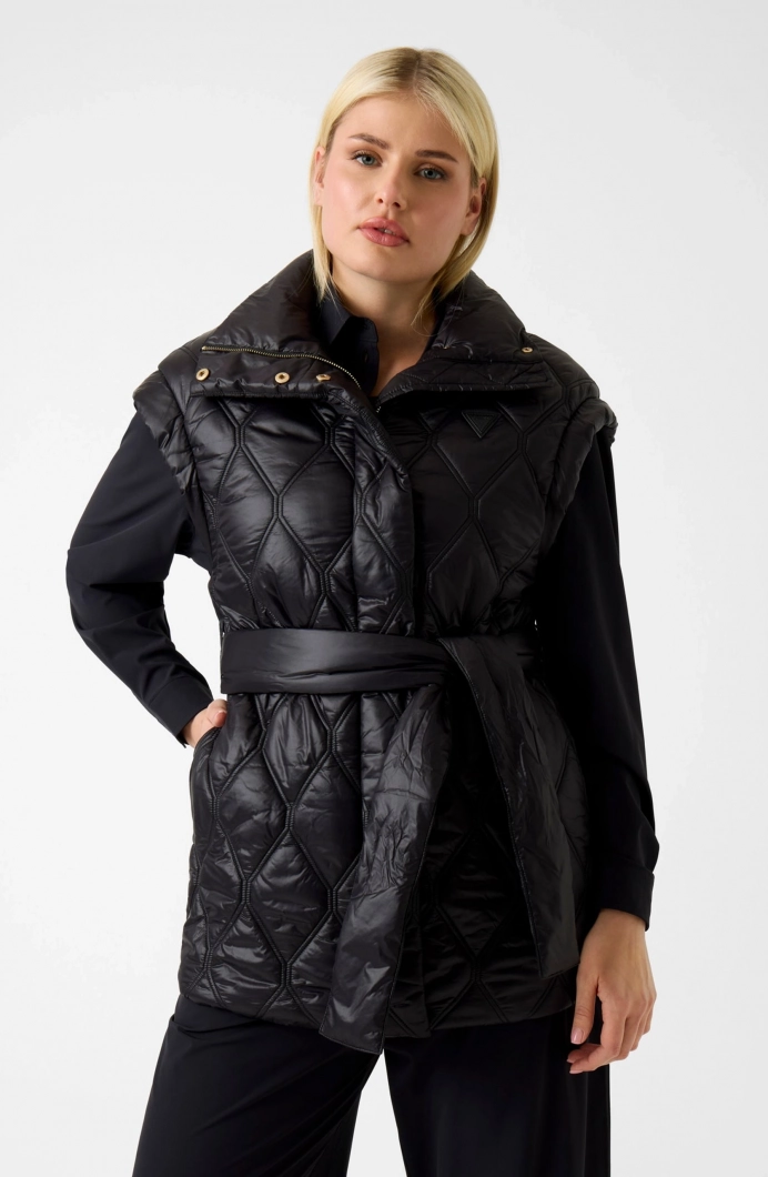 Guess Hilma Kolsuz Şişme Kadın Siyah Yelek V6RN01WL832-JBLK