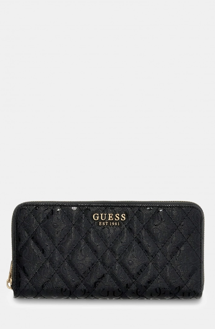 Guess Isemay Büyük Boy Fermuarlı Kadın  Cüzdan SWGG9628146-BLA