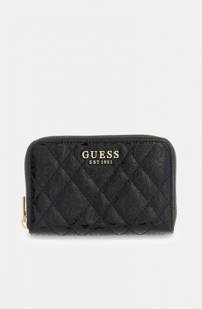Guess Isemay Orta Boy Fermuarlı Kadın Cüzdan SWGG9628140-BLA