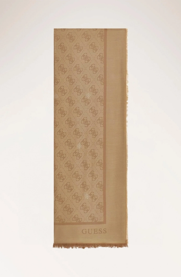 Guess Jakarlı 70x180 Kadın Bej Şal AW5529VIS03-BEI