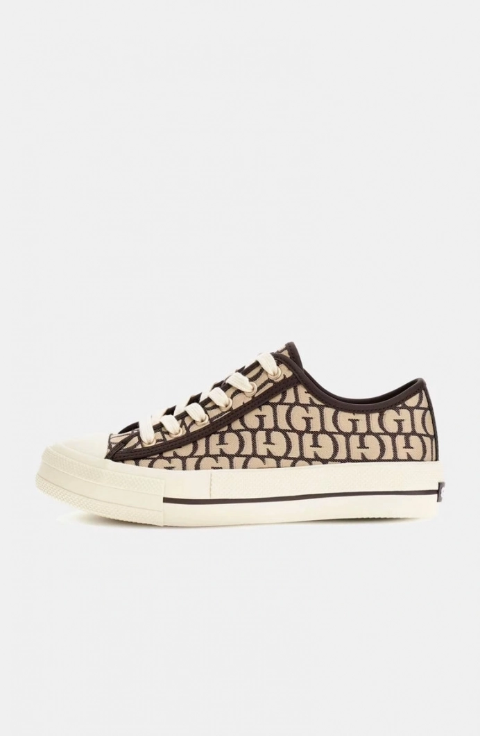 Guess Kadın Kahverengi Carey Logolu Sneaker