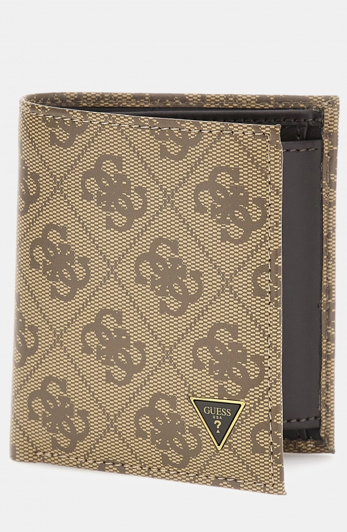 Guess Milano İkiye Katlanır Küçük Boy Erkek Bej Cüzdan SMVELELEA22-BBO