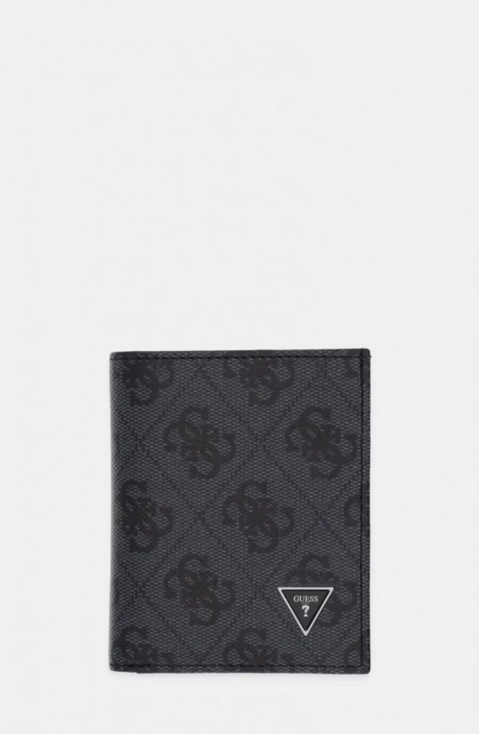 Guess Milano Üç Katlı Küçük Erkek Siyah Cüzdan SMVELELEA04-BLA