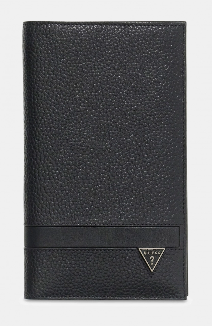 Guess Monaco Pasaport Erkek Siyah Pasaport Kılıfı SMMOGRLEA01-BLA