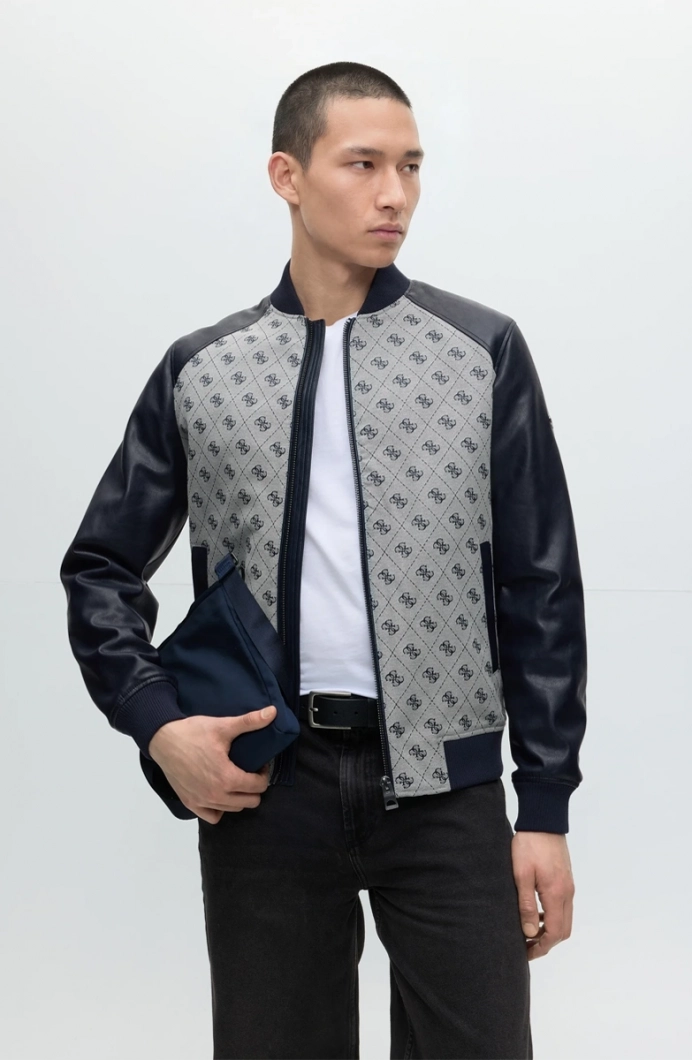 Guess Mono Erkek Bomber Ceket