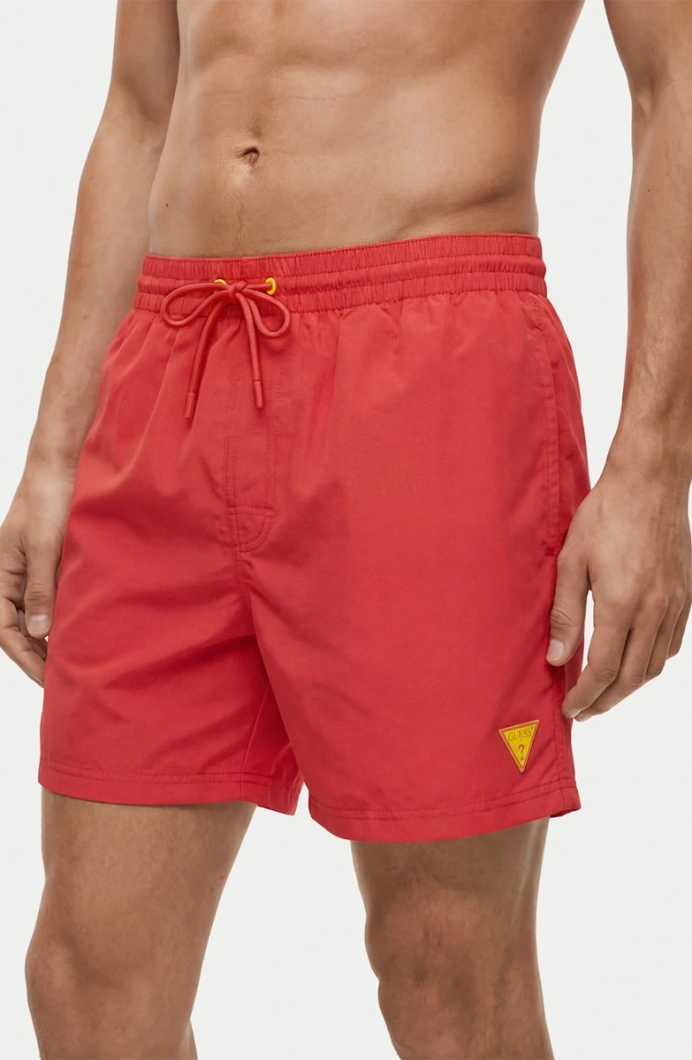 Guess New Basic Orta Boy Erkek Kırmızı Mayo F6GT24WG282-G597