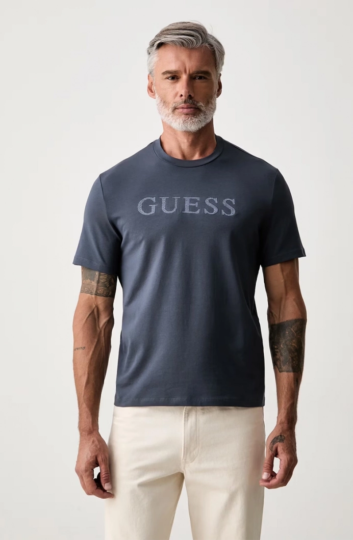 Guess Prat Erkek Aktif Regular Fit T-Shirt