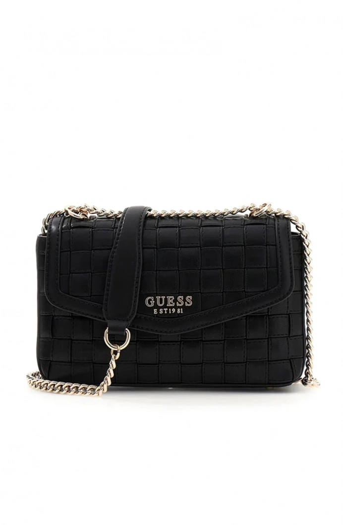 Guess Sandy Dönüştürülebilir Askılı Kapaklı Kadın Siyah Çapraz ÇantaHWWG8418210-BLA