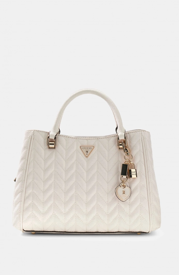 Guess Stacey Girlfriend Kadın Beyaz El Çantası HWGG9741060-OFF