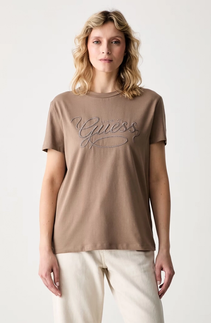 Guess Syrma Kadın Aktif Regular Fit T-Shirt