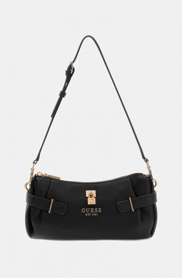 Guess Yesba Mini Üstten Fermuarlı Kadın Siyah Omuz Çantası HWBG7833720-BLA