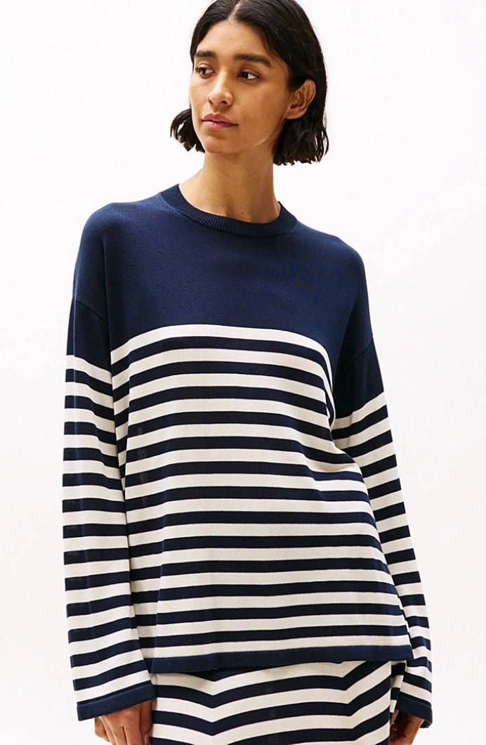 Tommy Hilfiger LYOCELL SILK RLX C-NK LS SWT Kadın  Kazak  WW0WW444760A4