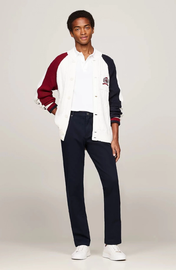 Tommy Hilfiger DENTON 5PKT 1985 PIMA COTTON Erkek Lacivert Pantolon MW0MW36429DW5