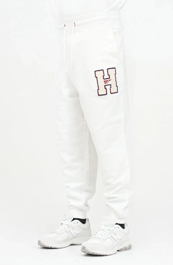 Tommy Hilfiger TJM TOWEL PATCH TERRY PANT Erkek Beyaz Eşofman Altı DM0DM21277YAC
