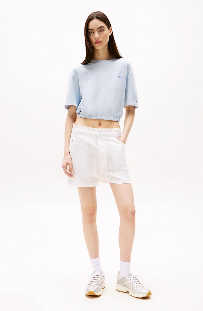 Tommy Hilfiger TJW COTTON LINEN SHORT Kadın  Şort DW0DW20360YBL