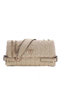 Guess Paisleigh Dönüştürülebilir  Askılı Kapaklı Kadın Bej Çapraz Çanta HWQG9883210-LTA