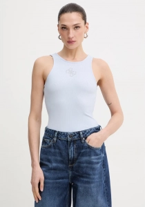 Guess Kolsuz Yuvarlak Yaka Guendalina Kadın Mavi Atlet W6RP39KD092-G7S1