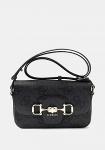 Guess Janie Logolu Dönüştürülebilir Kapaklı Çapraz Askılı Kadın Antrasit El Çantası HWOS9924210-CLO